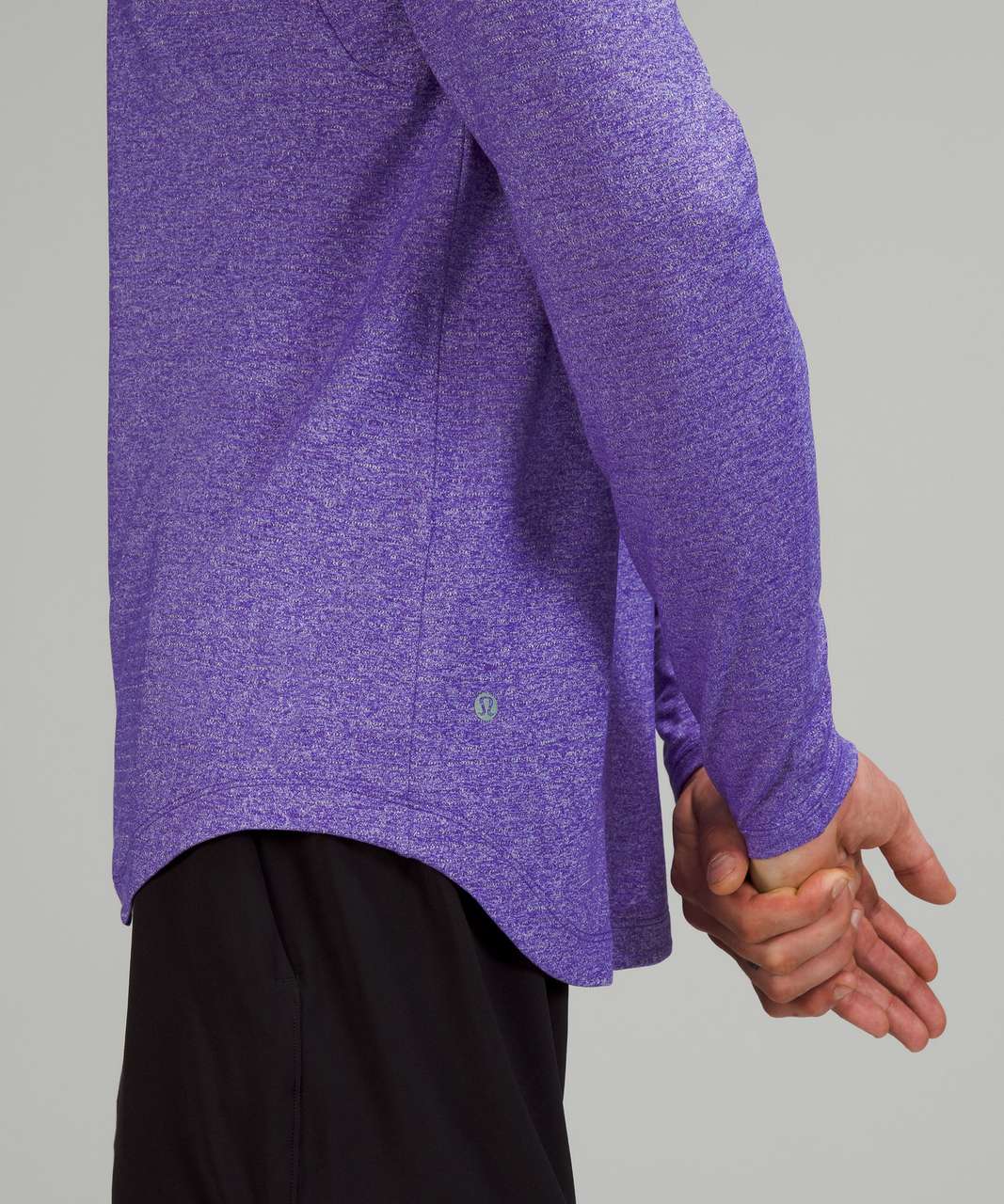 Lululemon Drysense Training Long Sleeve Shirt - Petrol Purple / White