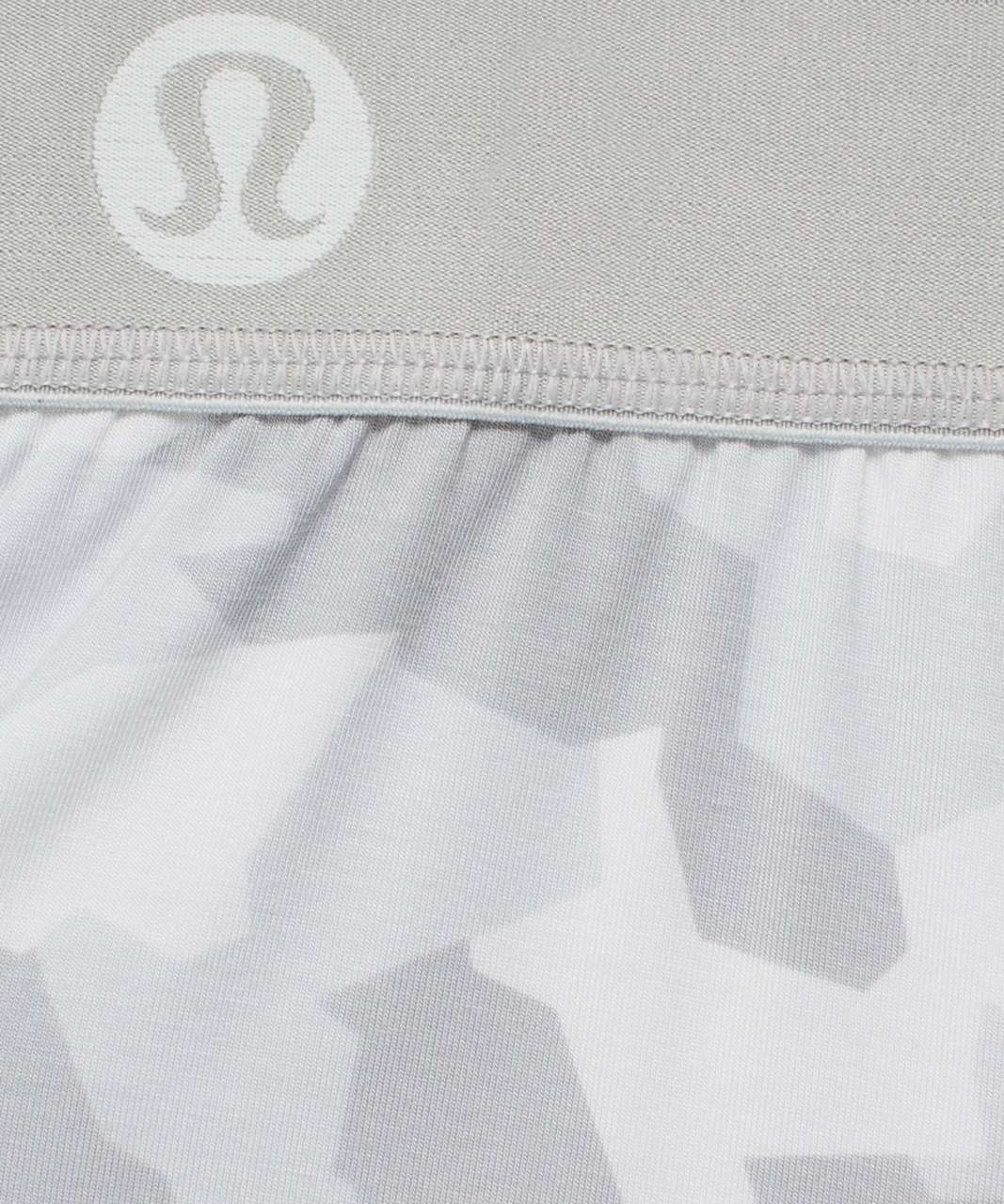 Lululemon Always In Motion Boxer 5" *5 Pack - Heathered Core Dark Grey / Black / Heathered Core Medium Grey / Geo Camo Micro Alpine White Starlight