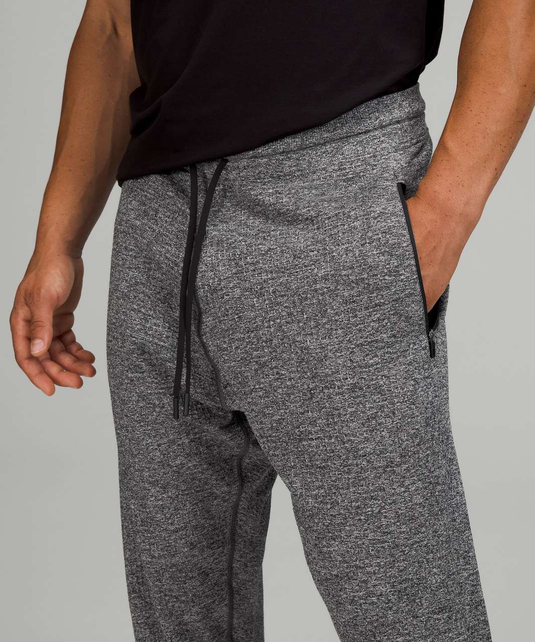 Lululemon Engineered Warmth Jogger - Black / White - lulu fanatics