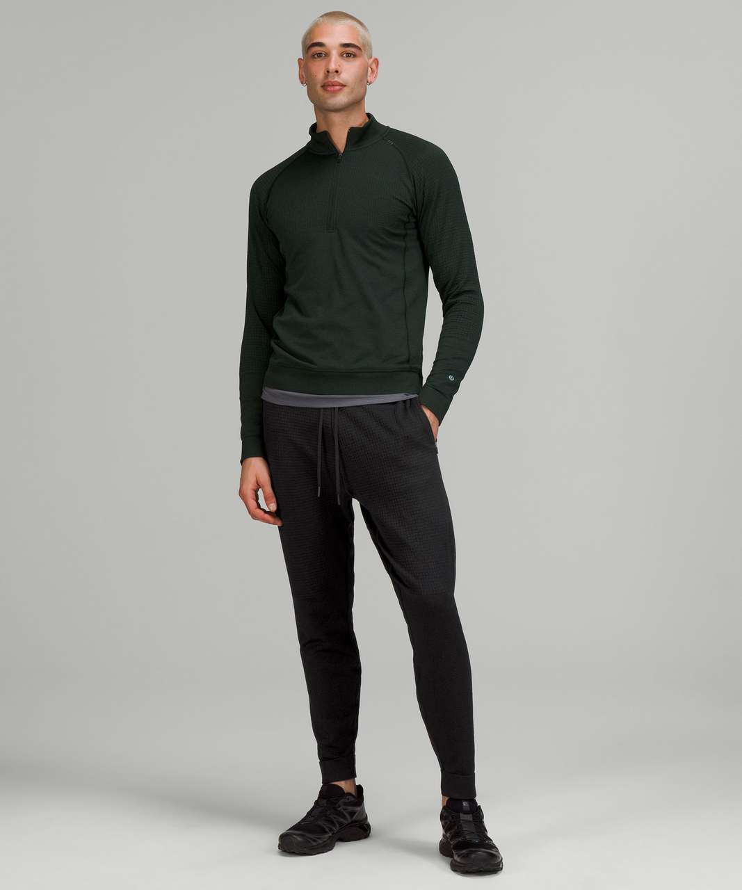 Lululemon On Track Jogger - Heathered Black - lulu fanatics