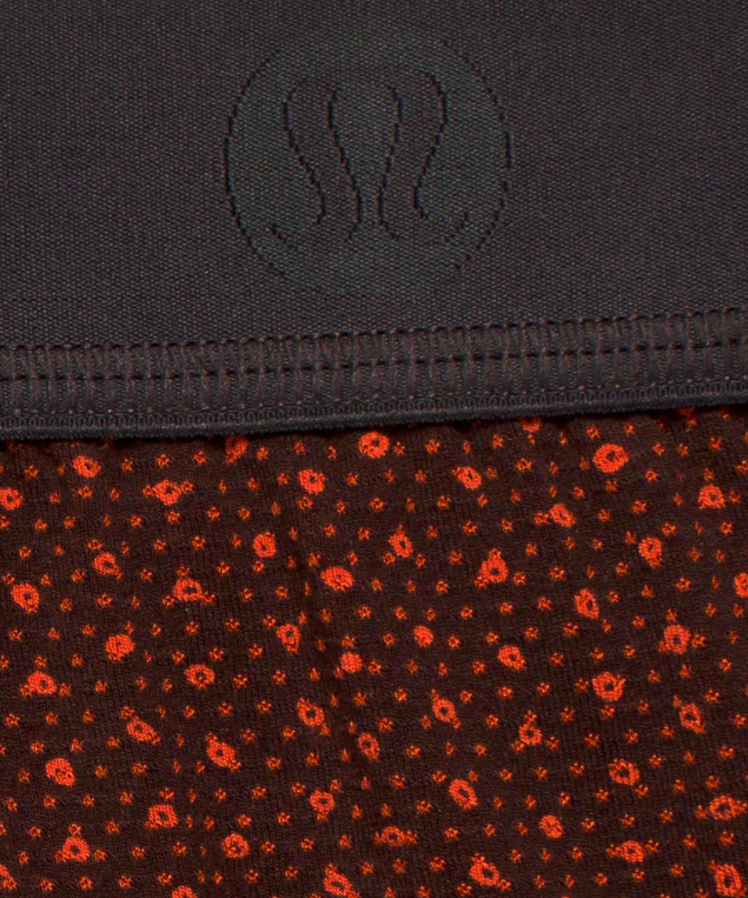 Lululemon Always In Motion Boxer Long Mesh 7" - Doodle Dot Autumn Red Black Granite