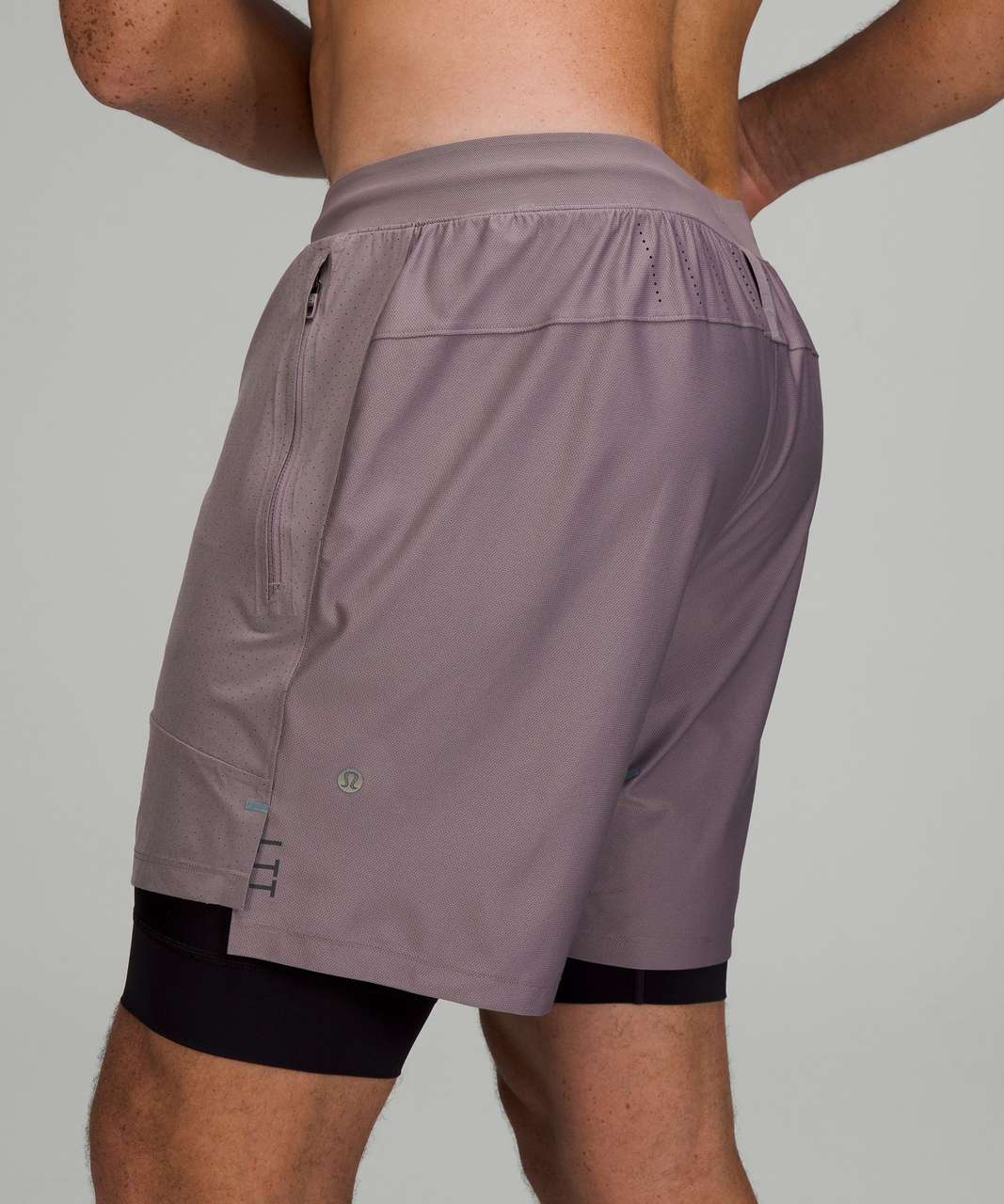 Lululemon License to Train Lined Short 7" *Elite - Lunar Rock