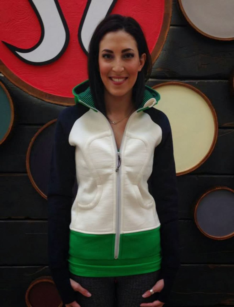 Lululemon Scuba Hoodie *Stretch (Lined Hood) - Angel Wing / Green Bean / Inkwell