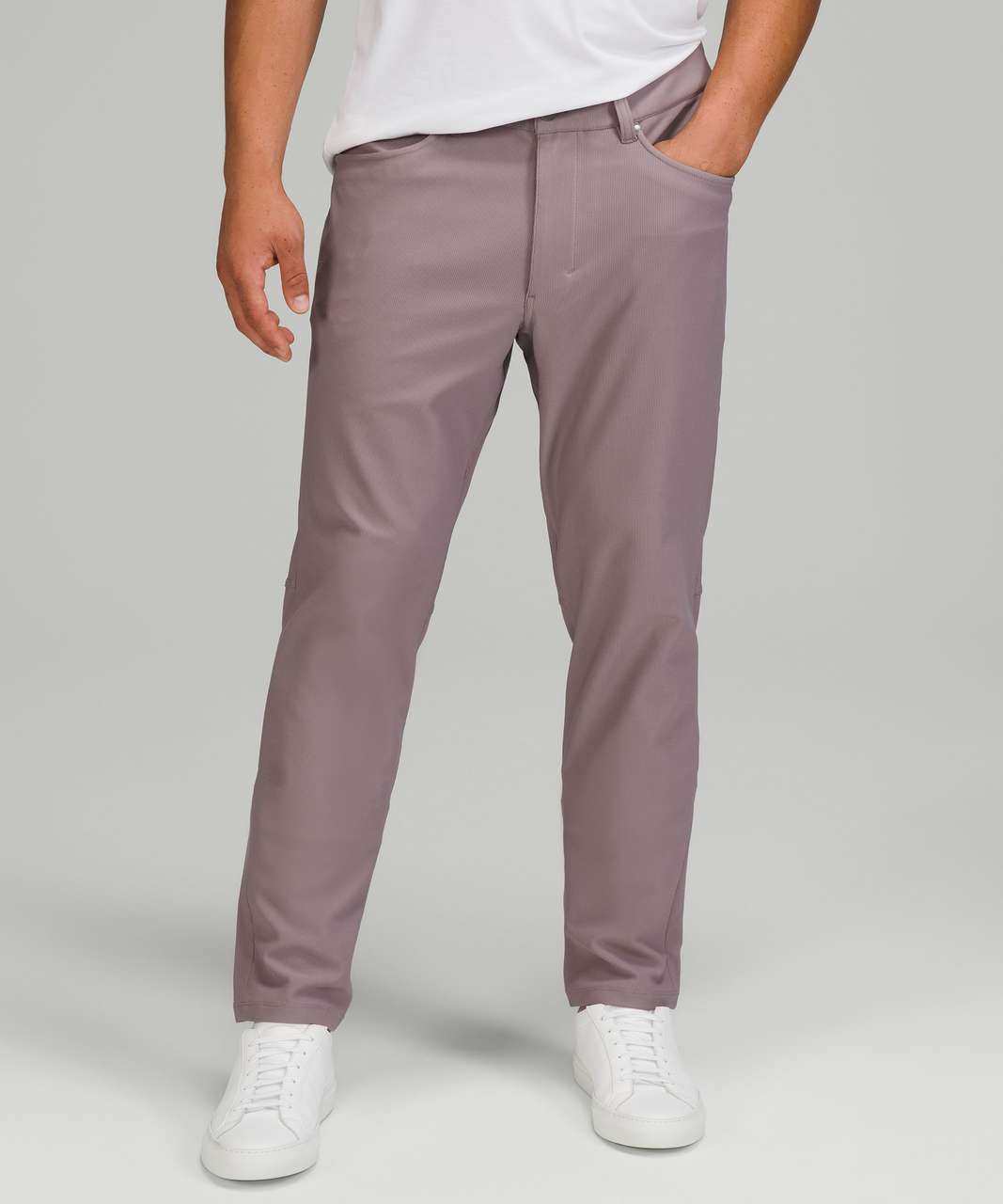 Lululemon Abc Slim-fit Pants 32 Cord In Lunar Rock