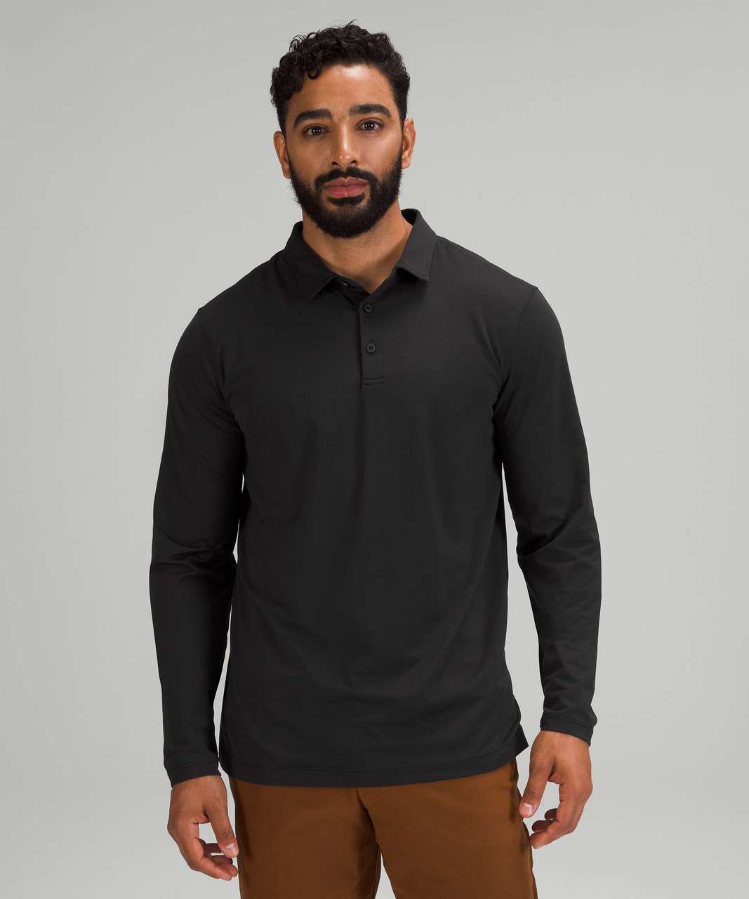 long-sleeved polo shirt