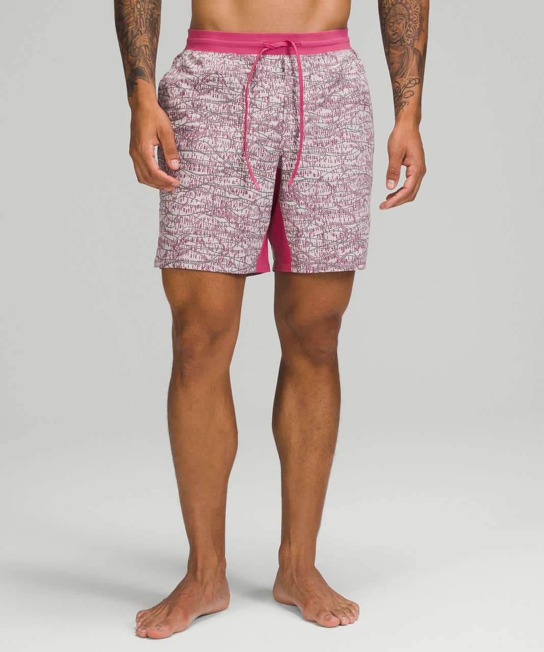 Lululemon Active Swim Short 8" - Electron Pink Lychee Multi