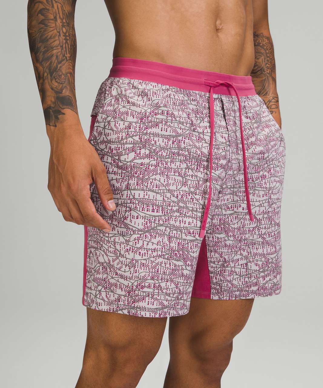 Lululemon Active Swim Short 8" - Electron Pink Lychee Multi