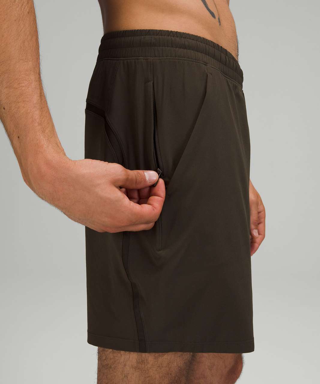 Lululemon Pace Breaker Linerless Short 7 - Dark Olive - lulu fanatics