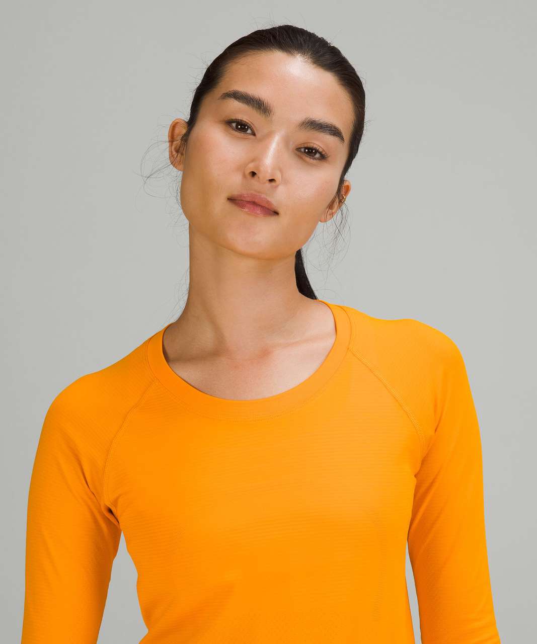 Lululemon Swiftly Tech Long Sleeve Shirt 2.0 *Race Length - Clementine / Clementine