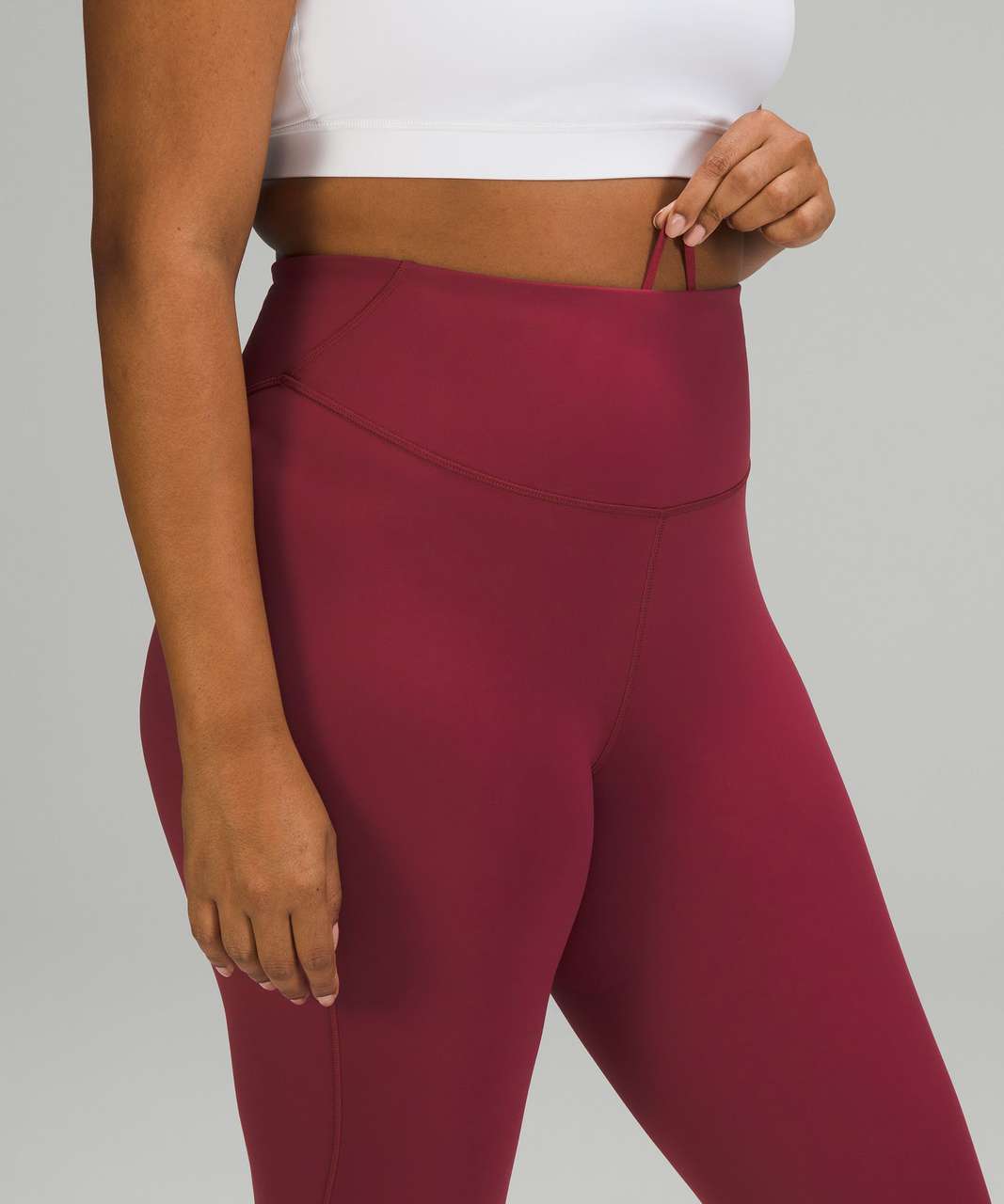 Lululemon Base Pace High-Rise Tight 25 - Red Merlot - lulu fanatics