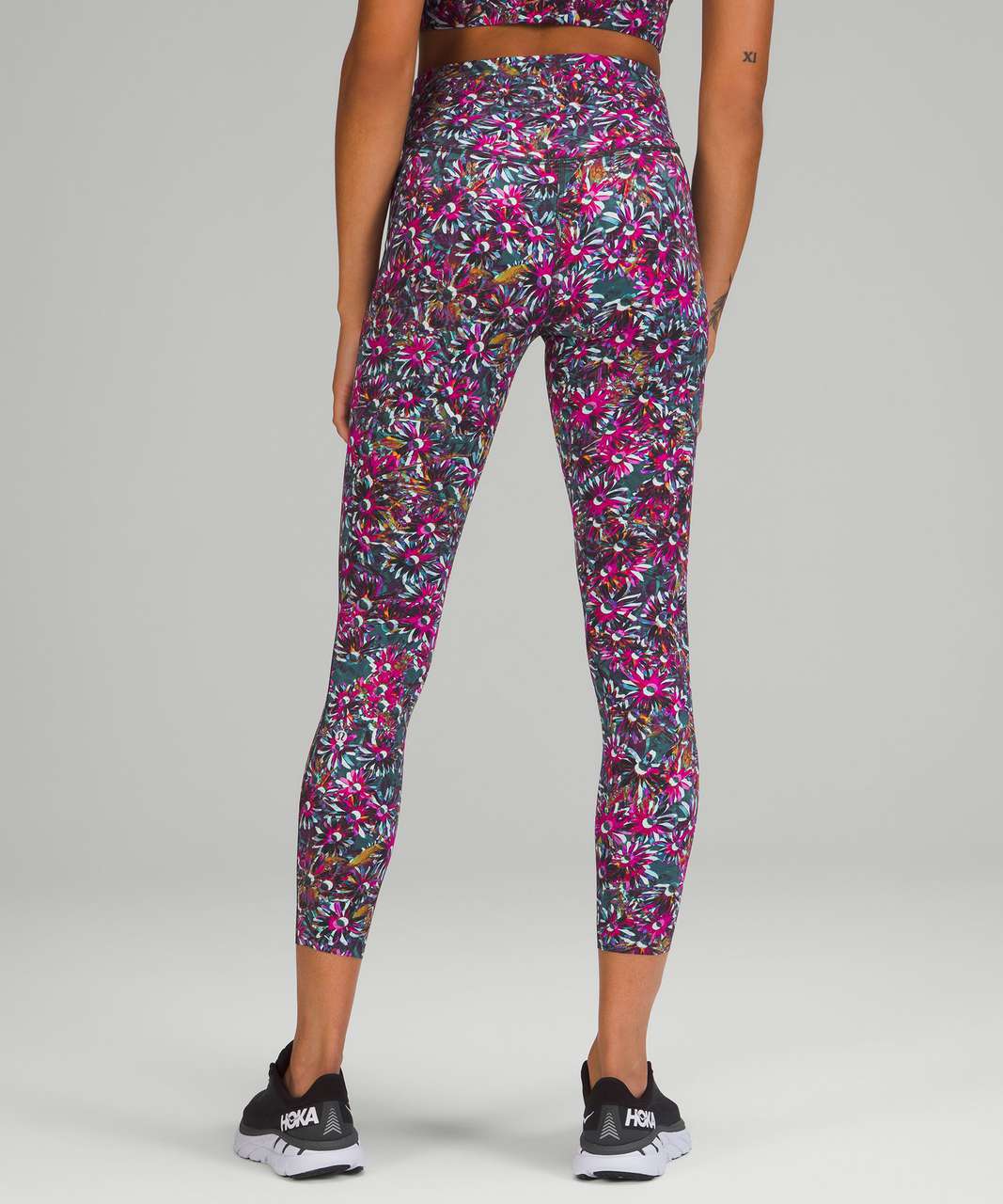 Vivid Electric Blue Flowers Leggings