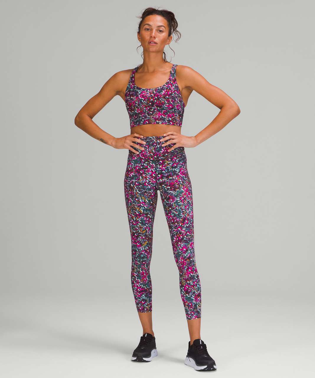 Lululemon Base Pace High-Rise Running Tight 25" - Floral Electric Multi