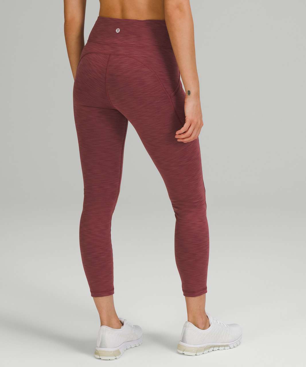 Lululemon Invigorate High-Rise Tight 25 - Heathered Mulled Wine - lulu  fanatics