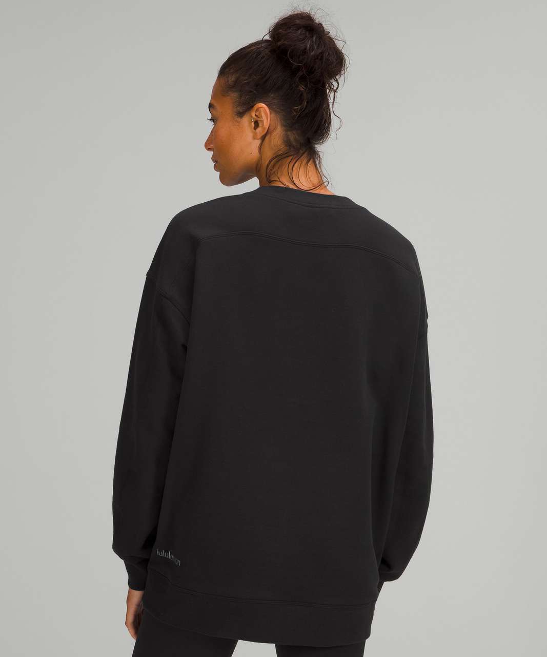 Lululemon Perfectly Oversized Crew - Black - lulu fanatics