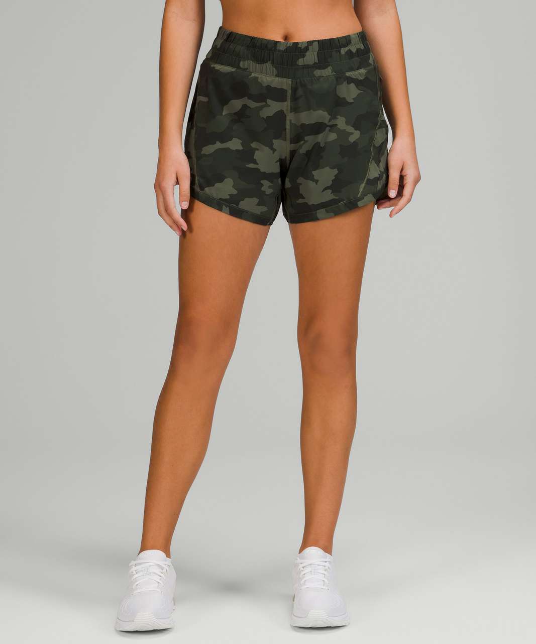 Lululemon Track That Mid-Rise Lined Short 5" - Heritage 365 Camo Medium Olive Multi