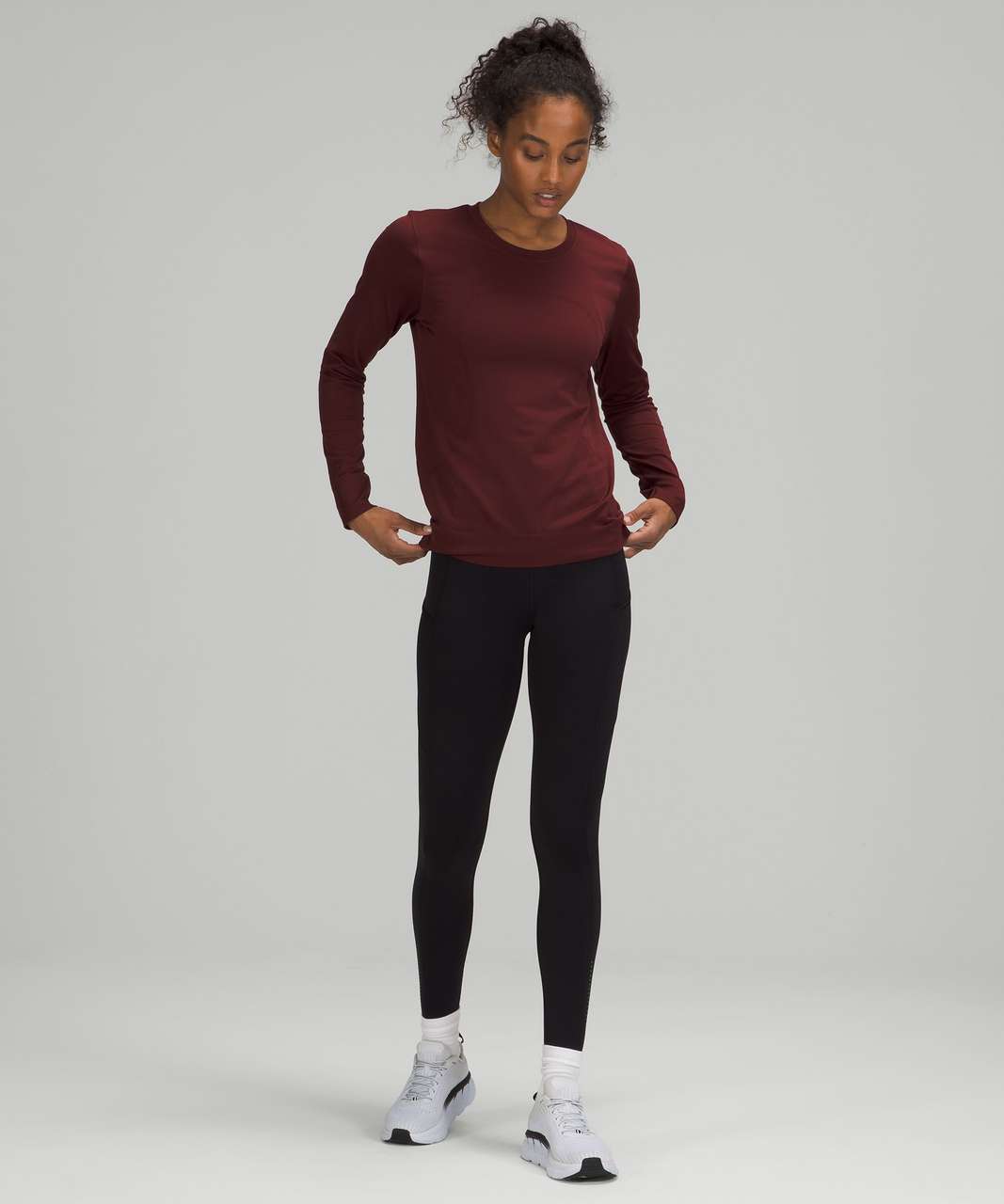 Lululemon Swiftly Breathe Long Sleeve - Pink Puff / Pink Puff