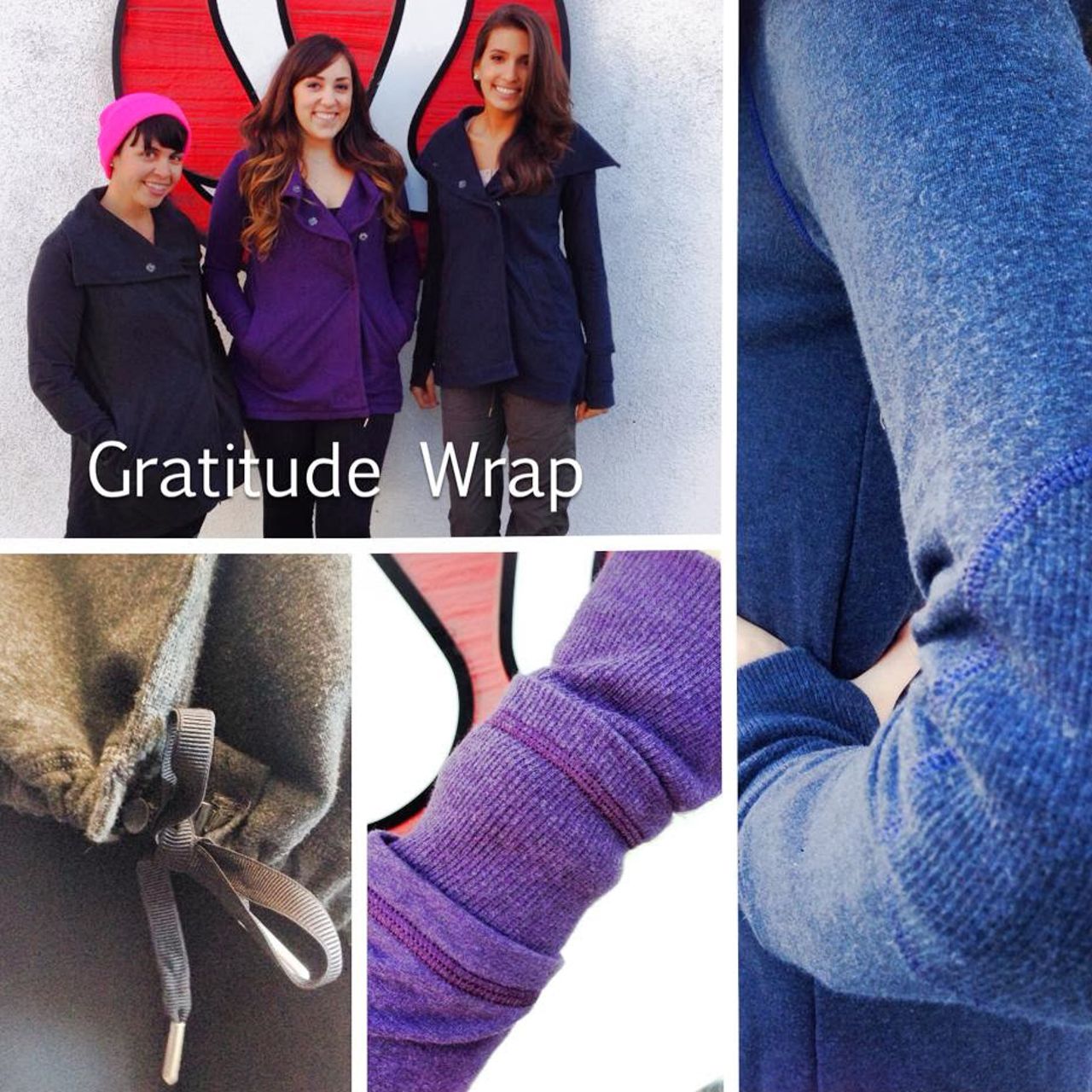 Lululemon Gratitude Wrap - Heathered Inkwell