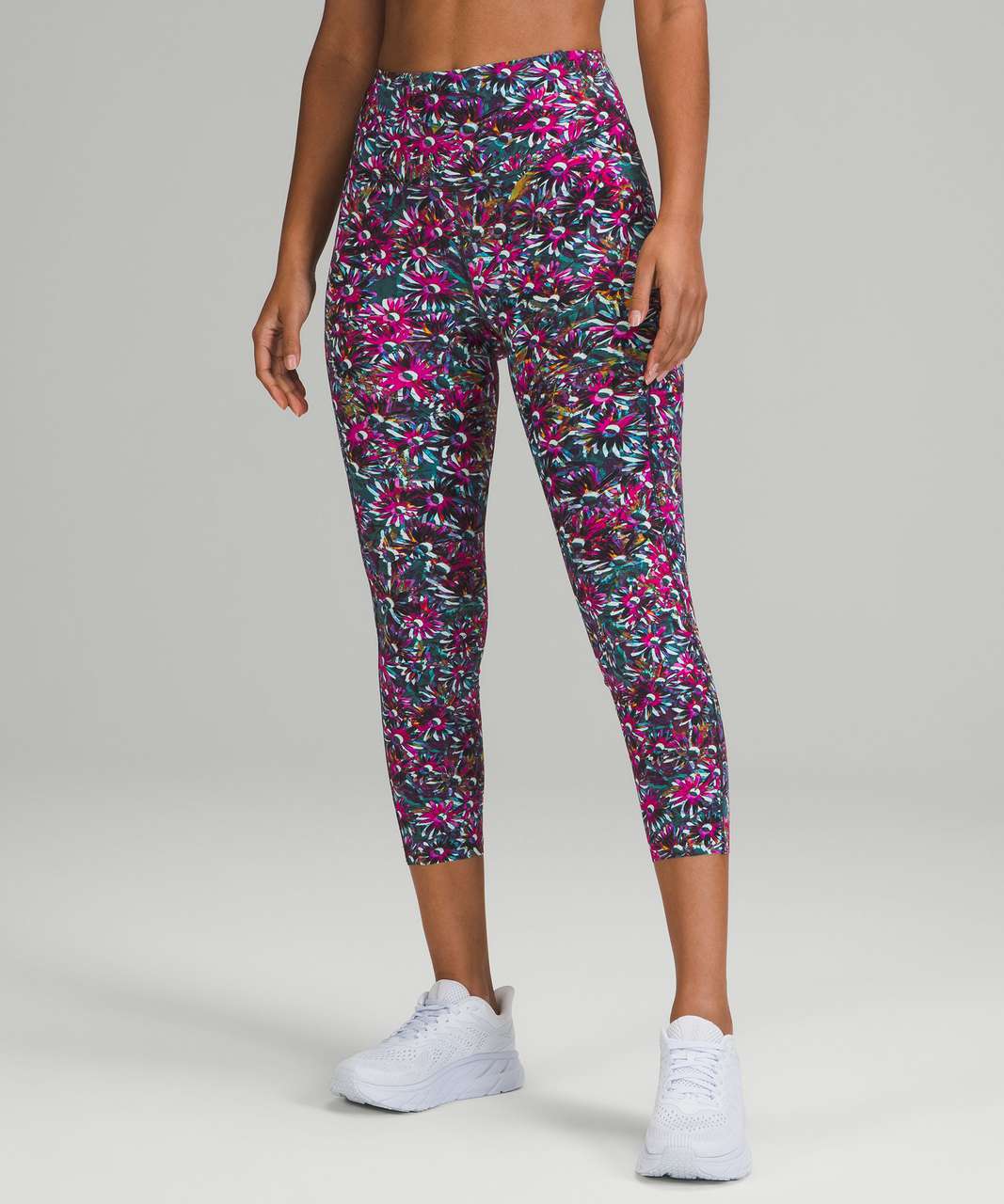Lululemon Base Pace High-Rise Crop 23" - Floral Electric Multi
