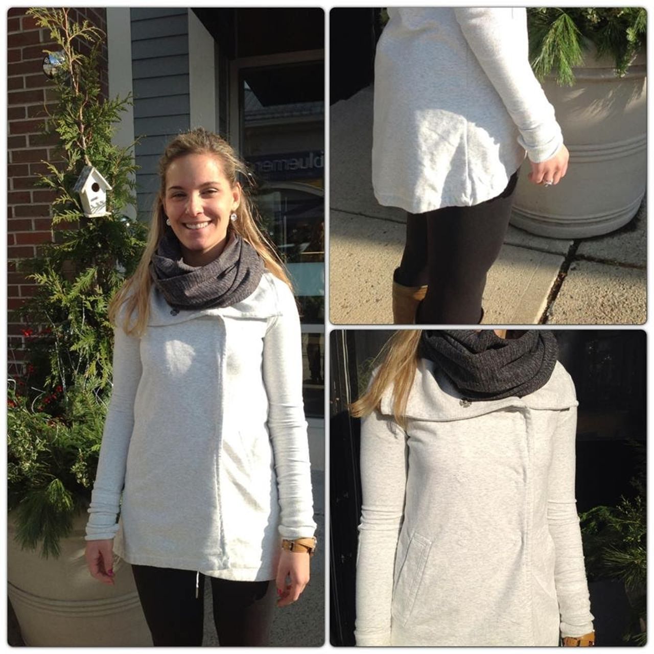 Lululemon Gratitude Wrap - Heathered White