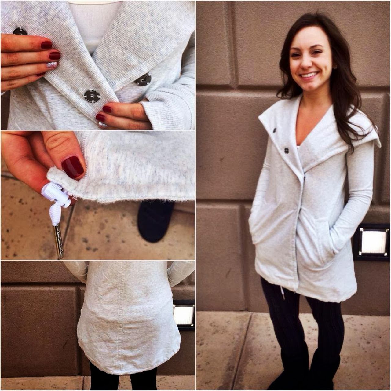 Lululemon Gratitude Wrap - Heathered White