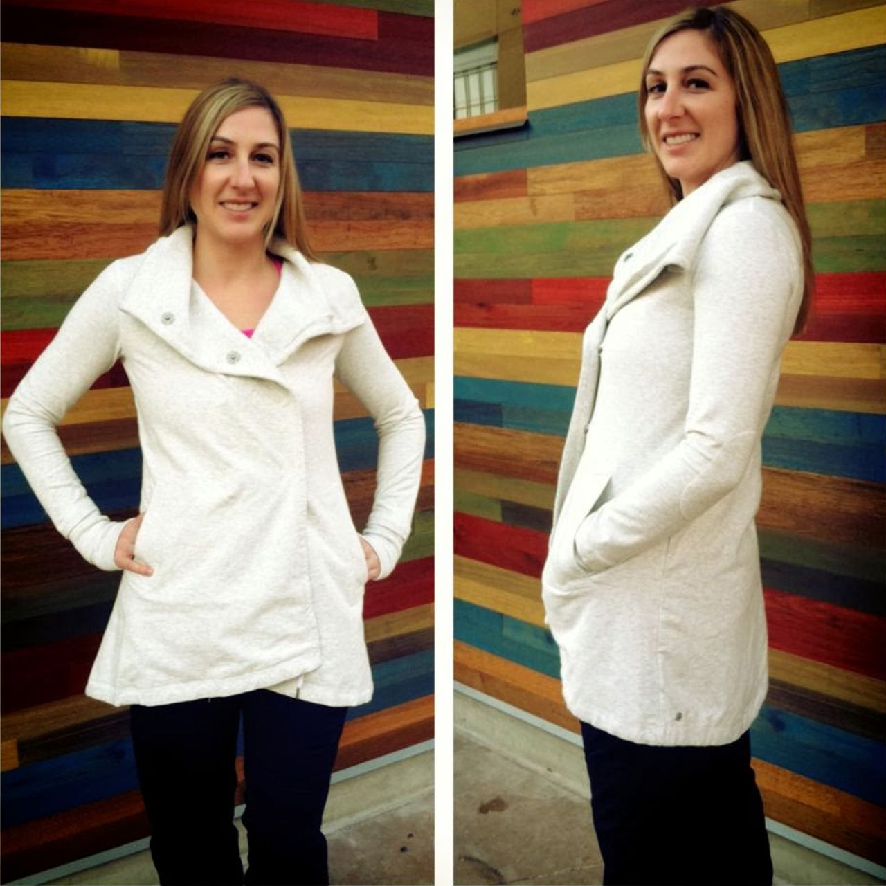 Lululemon Gratitude Wrap - Heathered White