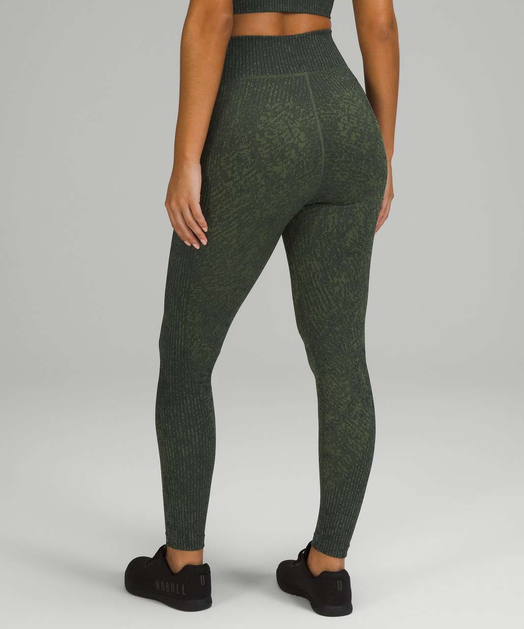 Lululemon Wunder Train High-Rise Tight 25 - Green Twill - lulu fanatics