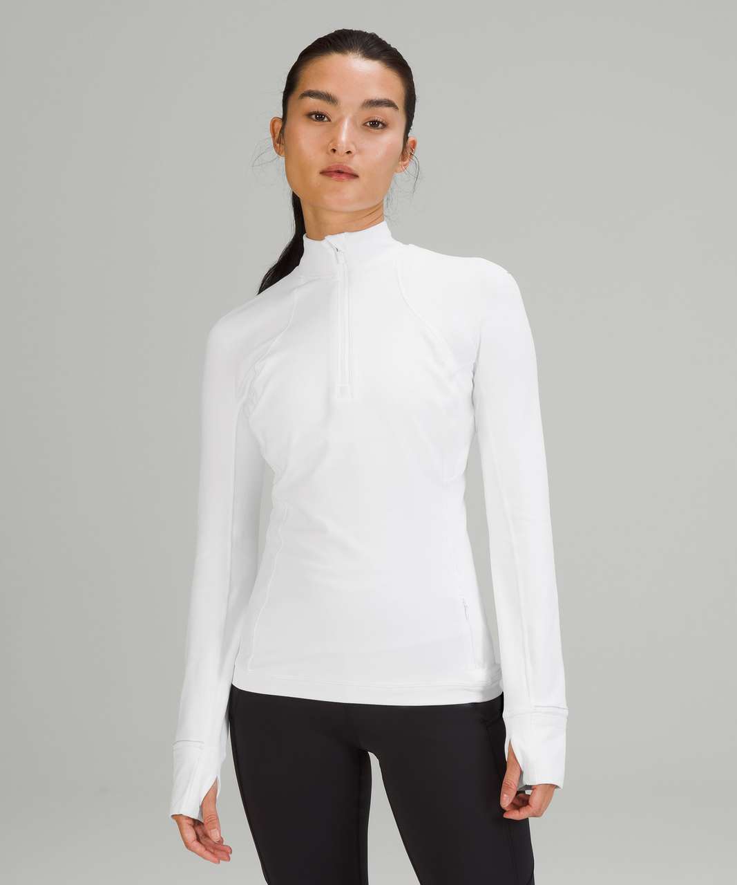 It's Rulu Run Cropped Half Zip *Ribbed, Vapor