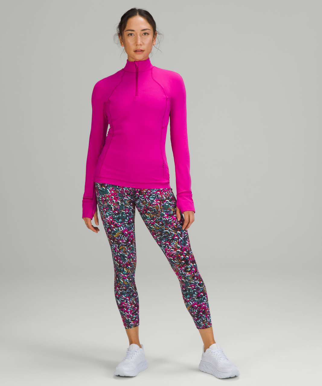 Lululemon Its Rulu Run Half Zip - Ripened Raspberry