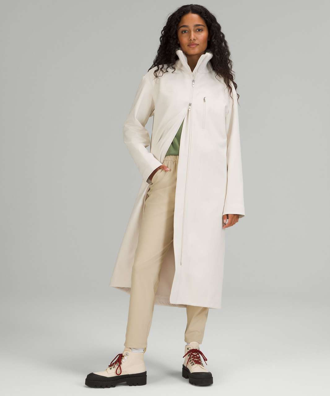 Lululemon RepelShell Long Jacket - White Opal