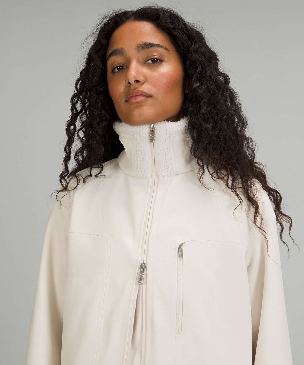 Lululemon RepelShell Long Jacket - White Opal