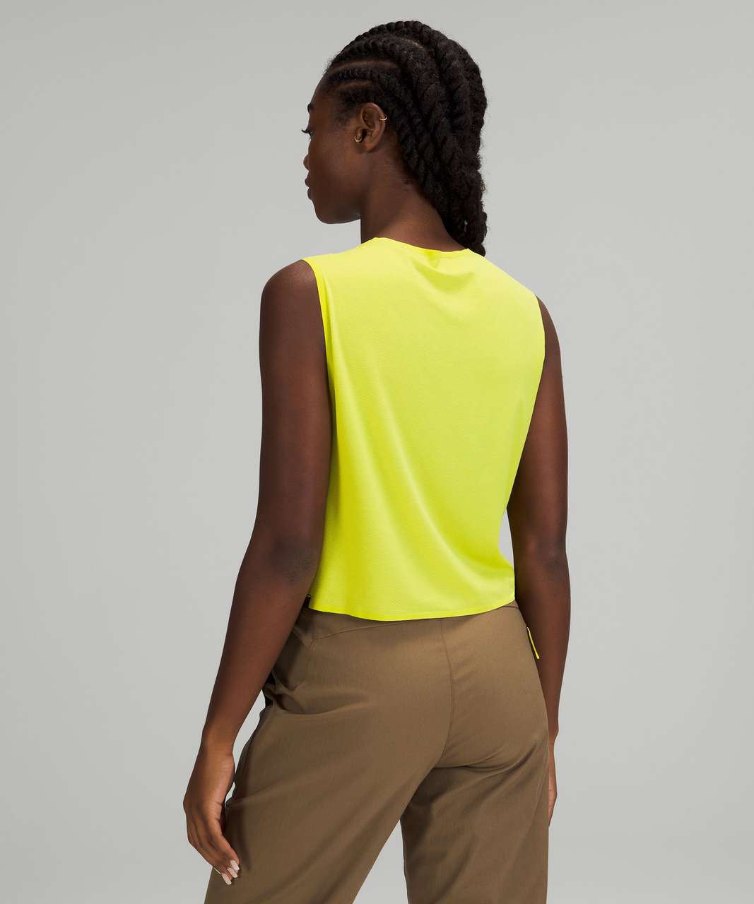 Lululemon lab Cropped Muscle Tank - Yellow Serpentine