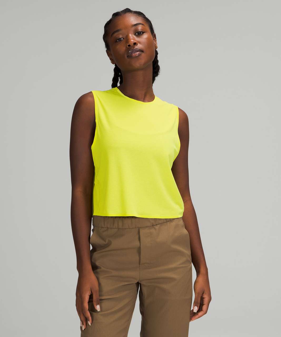 Lululemon lab Cropped Muscle Tank - Yellow Serpentine