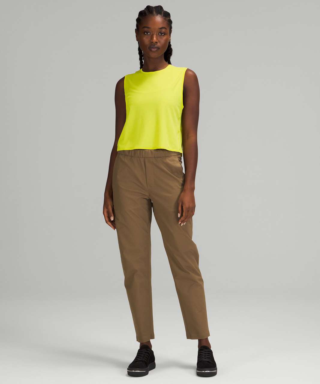 Lululemon lab Cropped Muscle Tank - Yellow Serpentine