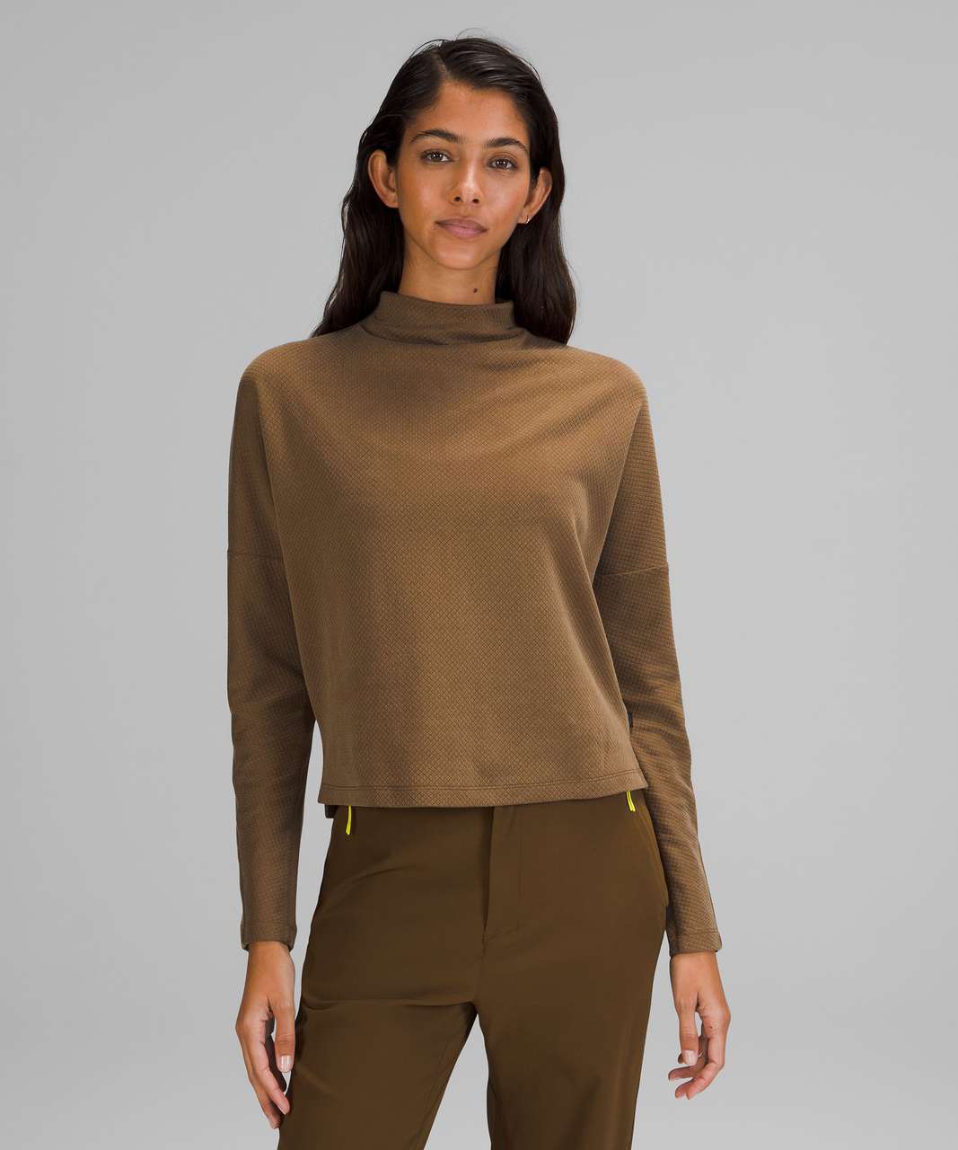 Lululemon lab Jacquard Mock Neck Long Sleeve - Frontier