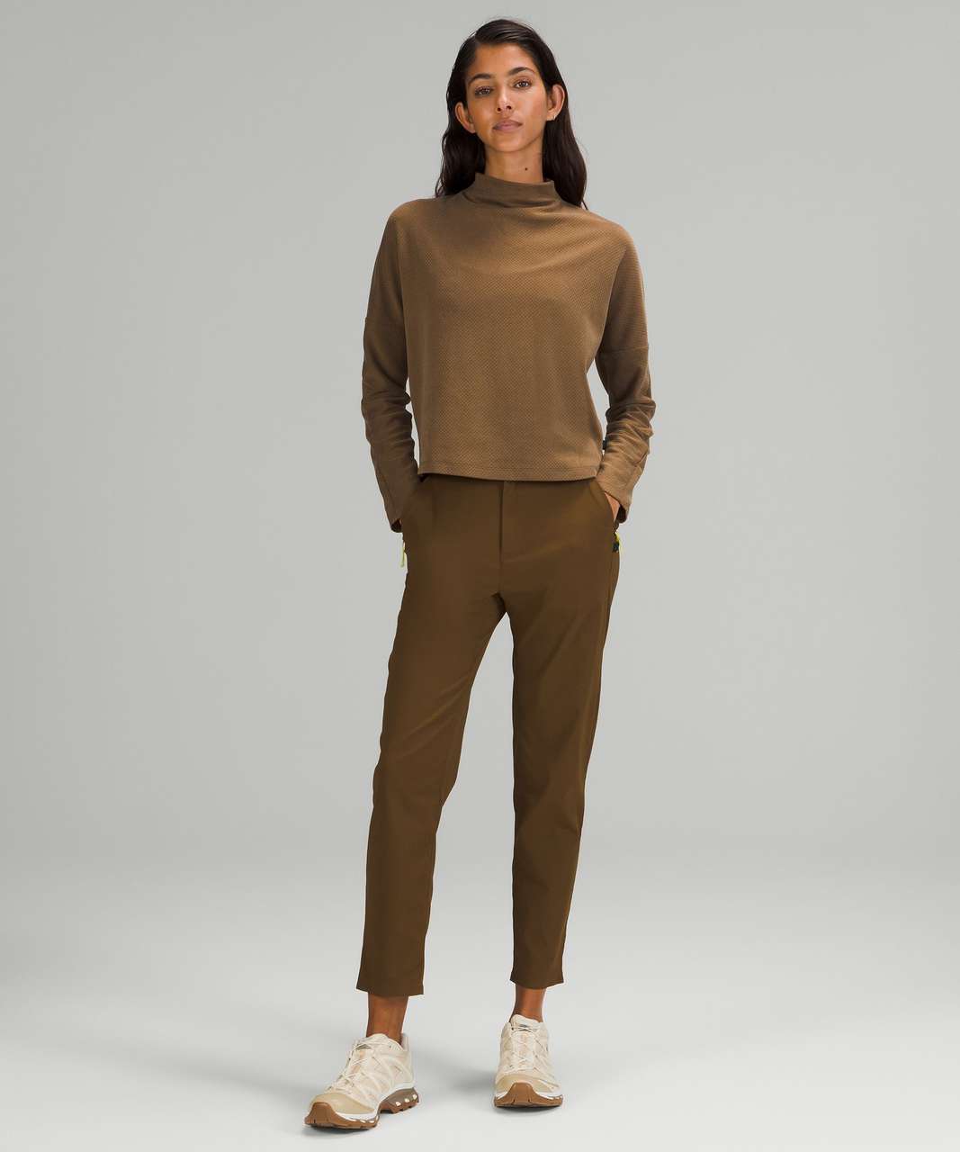 Lululemon lab Jacquard Mock Neck Long Sleeve - Frontier Lululemon lab Jacquard Mock Neck Long Sleeve - Frontier