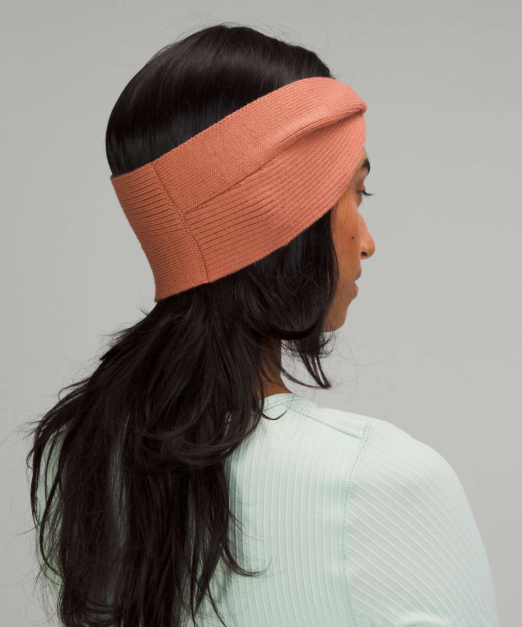 Lululemon Fleece-Lined Knit Ear Warmer - Heathered Everglade Green