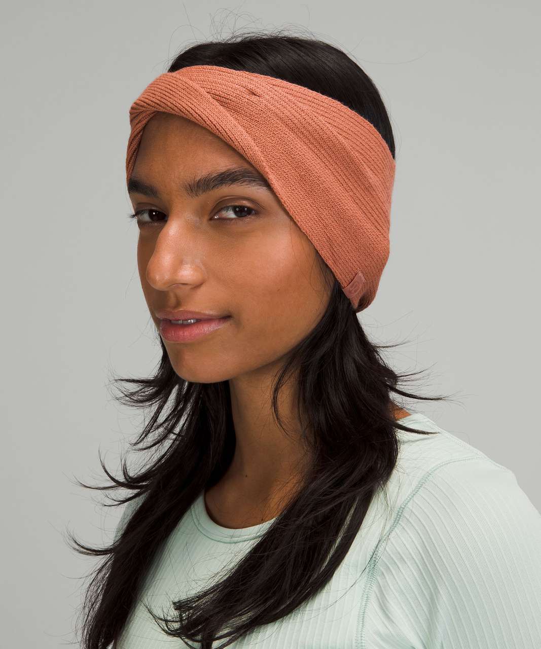 Lululemon Twist Knit Ear Warmer - Pink Savannah