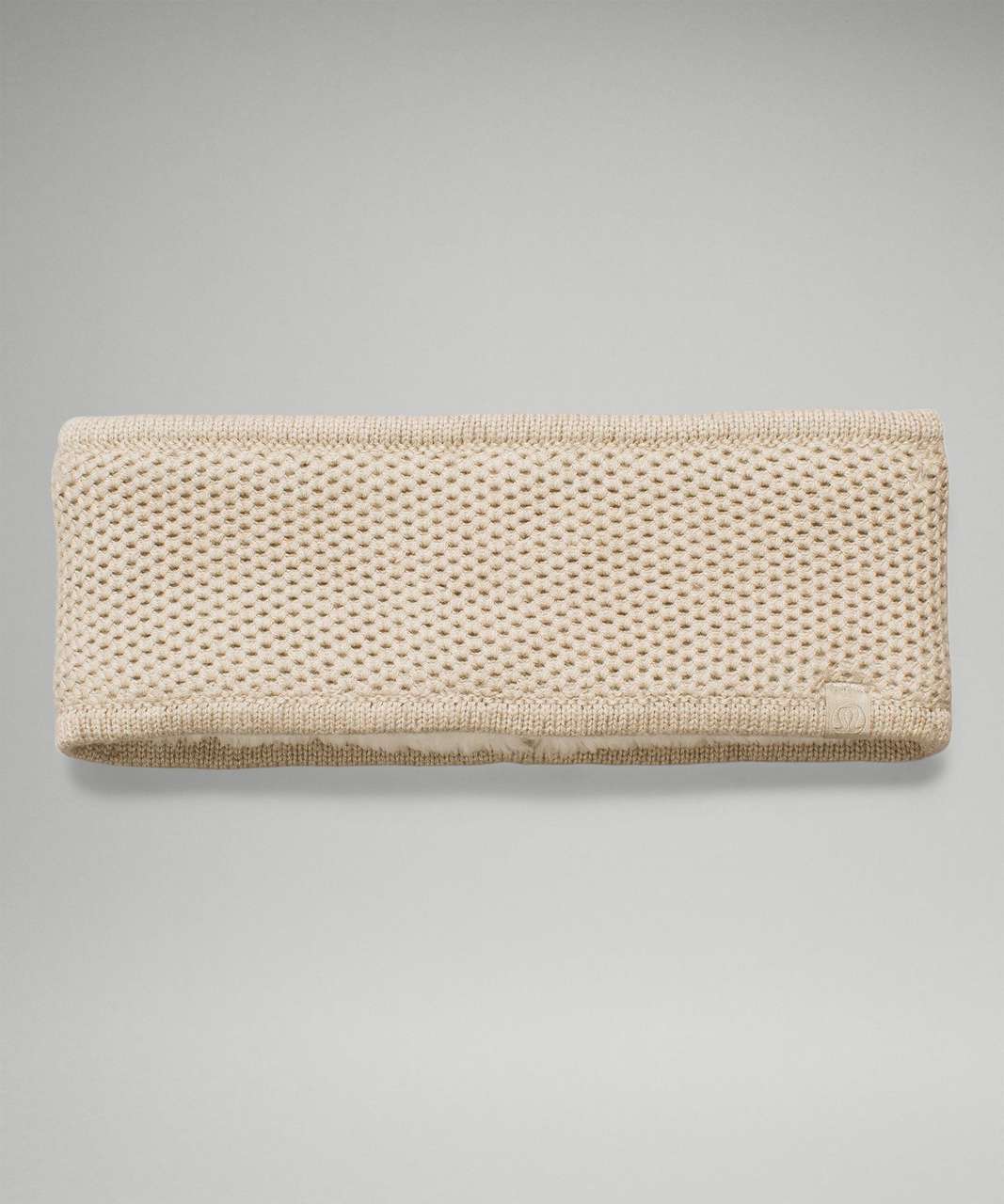 Lululemon Fleece-Lined Knit Ear Warmer - Heathered Raw Linen