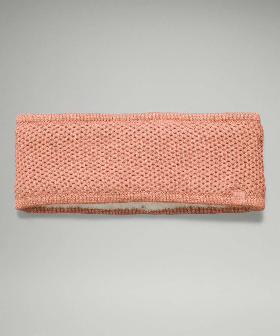 Lululemon Fleece-Lined Knit Ear Warmer - Heathered Pink Savannah