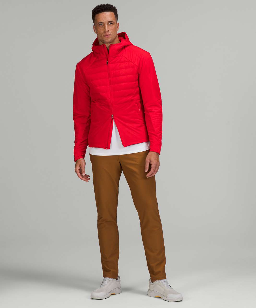 wholesale for online Lululemon athletica red and gray men´s jacket.