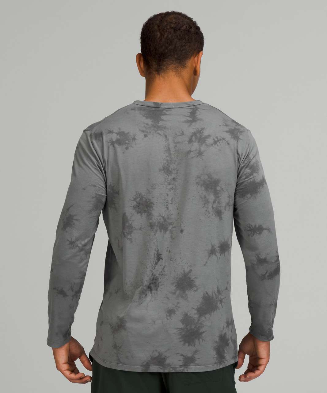 Lululemon The Fundamental Long Sleeve Shirt - New Tide Shibori Asphalt Grey