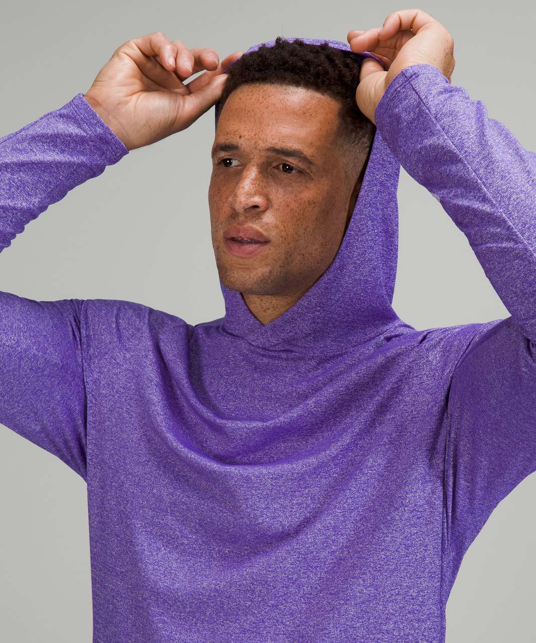 Lululemon Drysense Training Hoodie - Petrol Purple / White