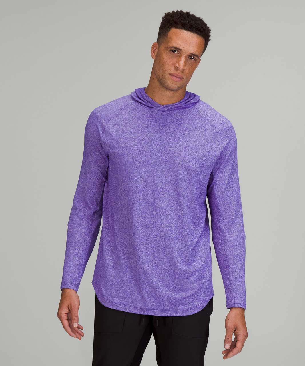 Lululemon Drysense Training Hoodie - Petrol Purple / White