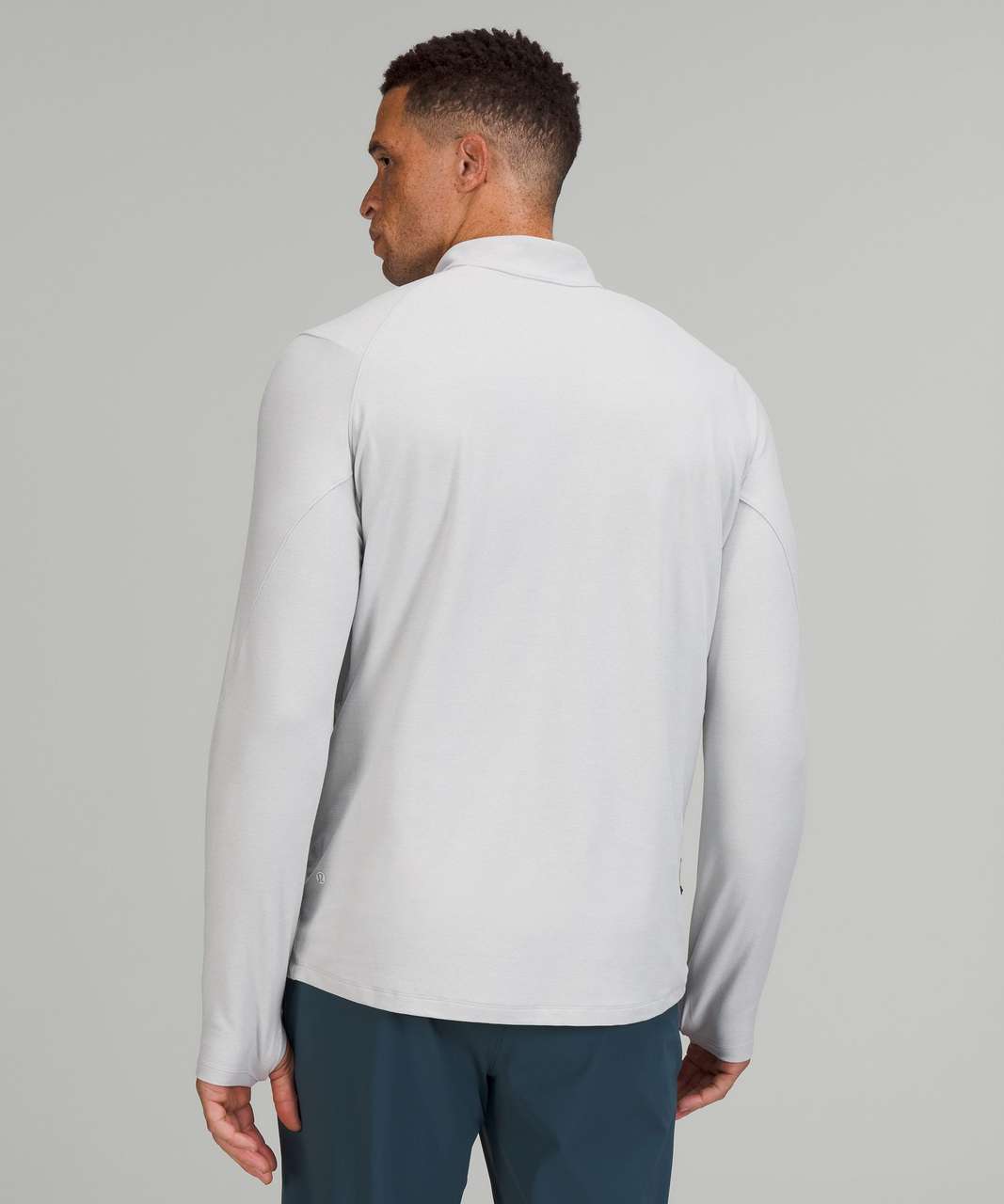 Lululemon Surge Warm Half-zip - Heathered Sea Salt