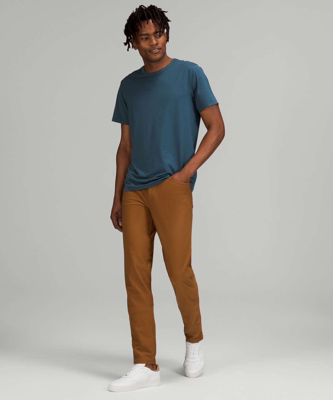 Tailored Fit Copper Corduroy Trousers