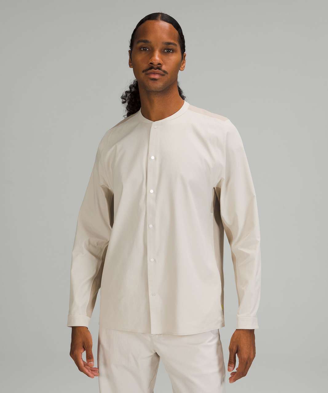 Lululemon lab Snapdown Long Sleeve Shirt - Natural Ivory / Trench