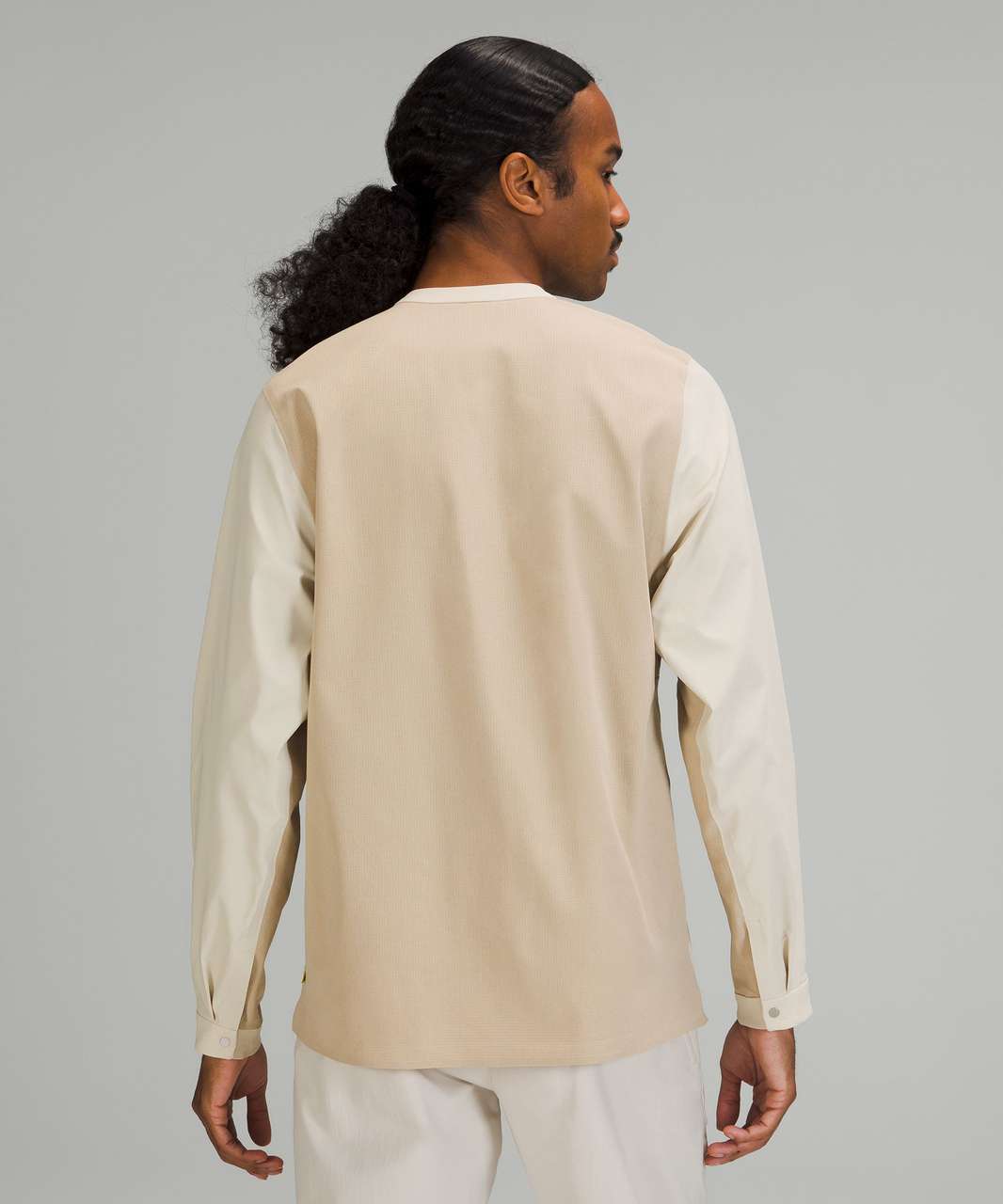 Lululemon lab Snapdown Long Sleeve Shirt - Natural Ivory / Trench