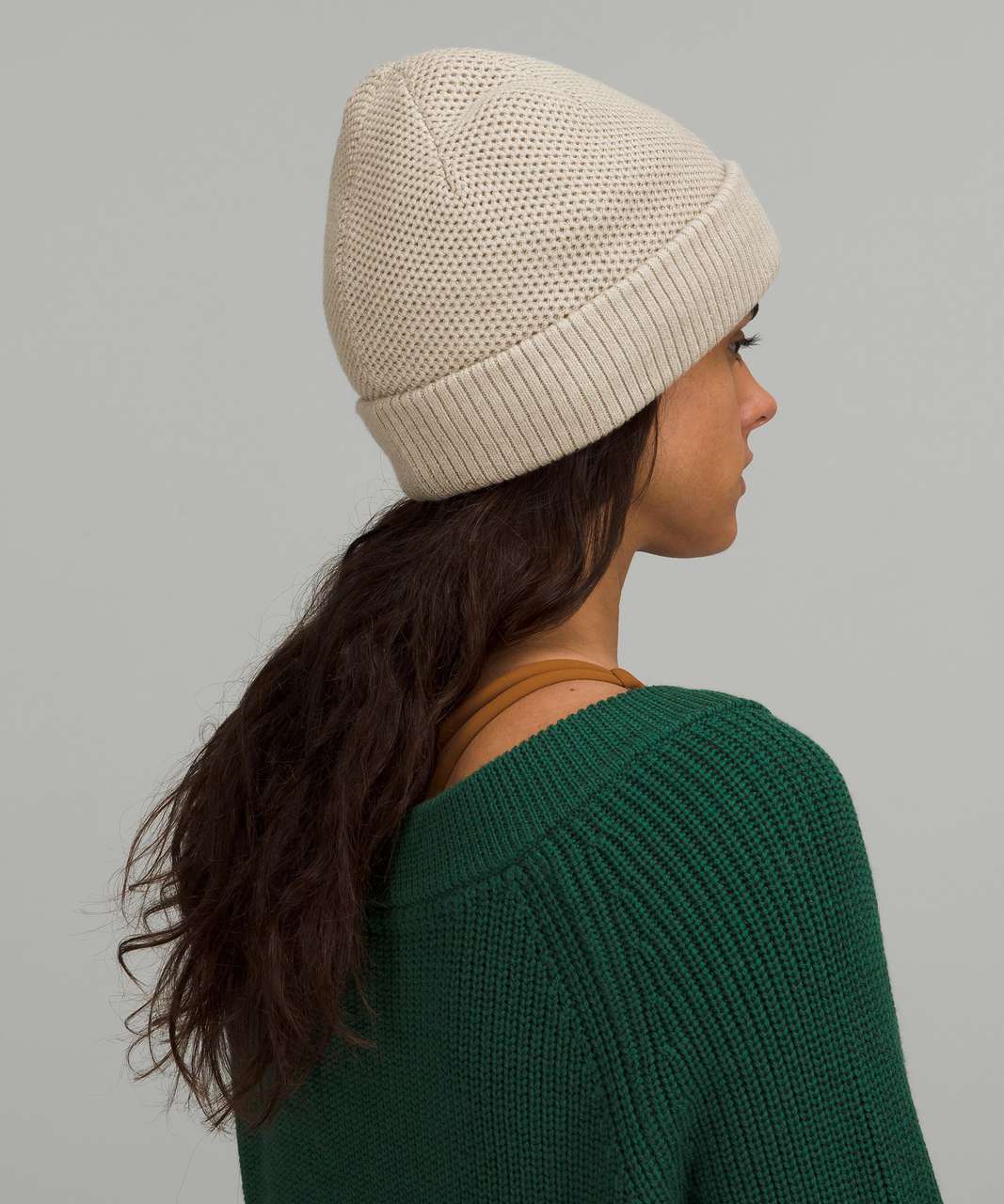 Lululemon Fleece-Lined Knit Beanie - Heathered Raw Linen