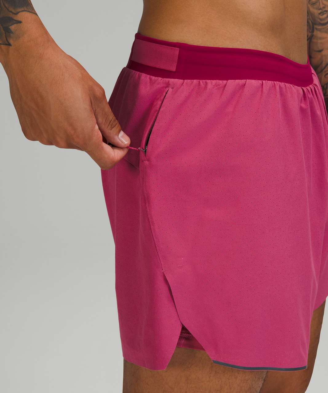 Lululemon Fast and Free Short 6" *Lined - Pink Lychee