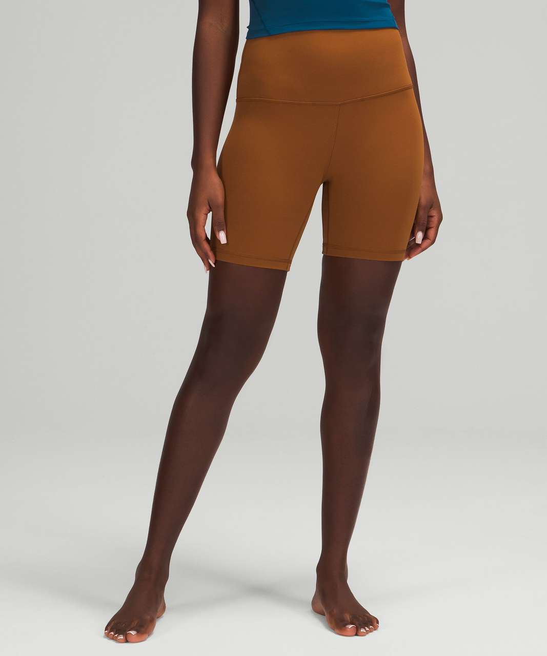 Lululemon 10 Align Super High Rise Short Cacao Brown